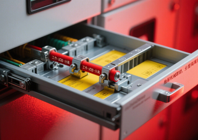 抽屜機械聯(lián)鎖，分室隔離結(jié)構(gòu)