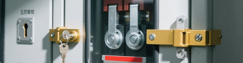 五防聯(lián)鎖，可見(jiàn)斷口設(shè)計(jì)